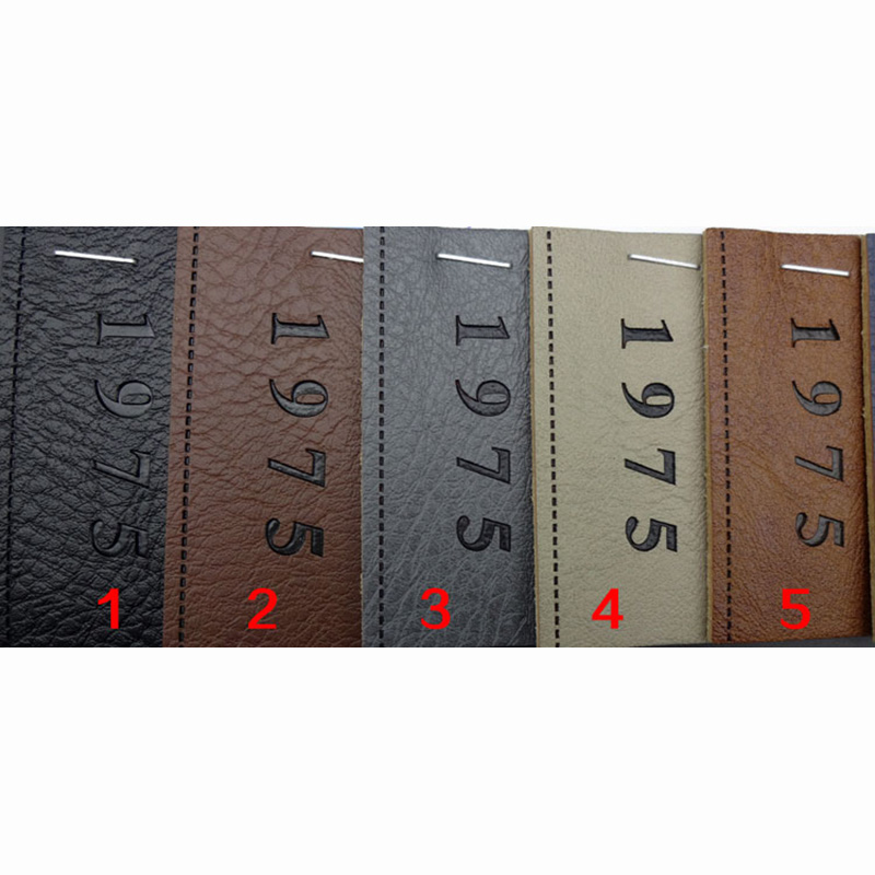 China Buy Best Pu Suede Leather Exporter Thick recycled leather custom logo hot stamping PU